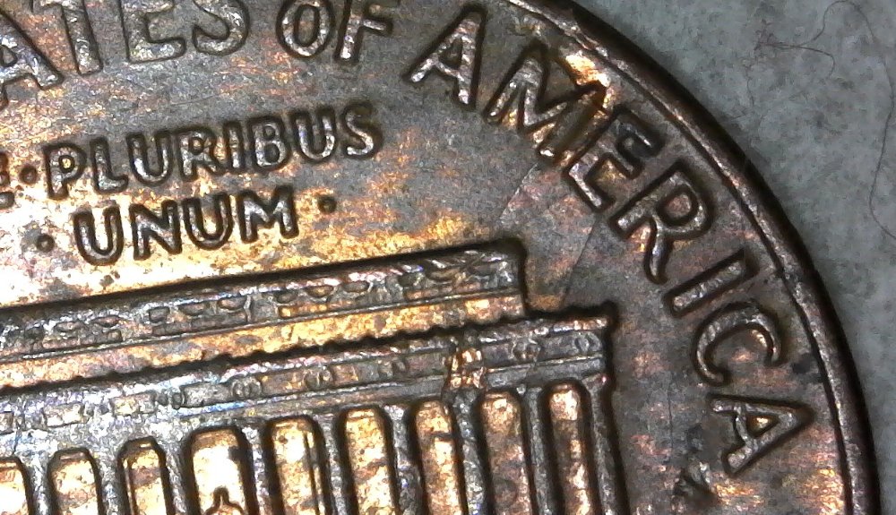 1972-P-Lincoln-Memorial-Cent-With-Monstrous-Lamination-Found-CRH!